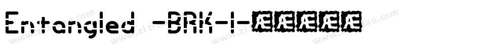 Entangled -BRK-1字体转换